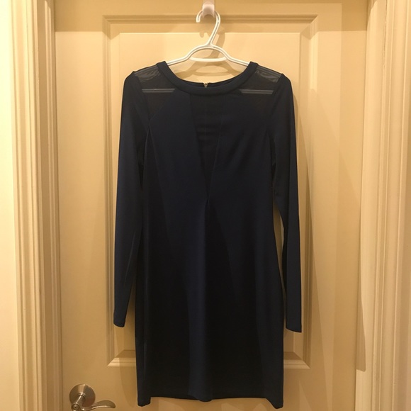 Express Navy Blue Party Dress - Picture 3 of 4